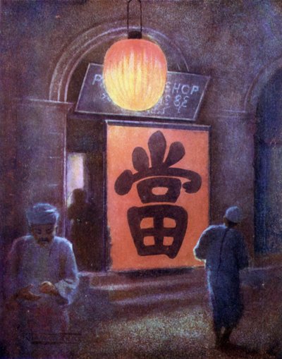 Een Chinese Pandjeswinkel, Mandalay door Robert George Talbot Kelly